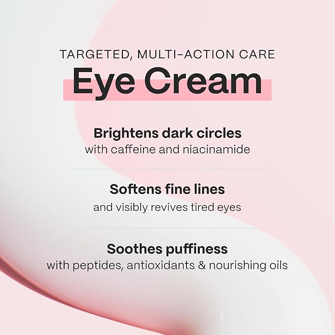 Mad Hippie Eye Cream - Anti-Aging Under Eye Cream for Dark Circles and Puffiness with Niacinamide, with Skin-Brightening Vitamin C, 0.5 Oz