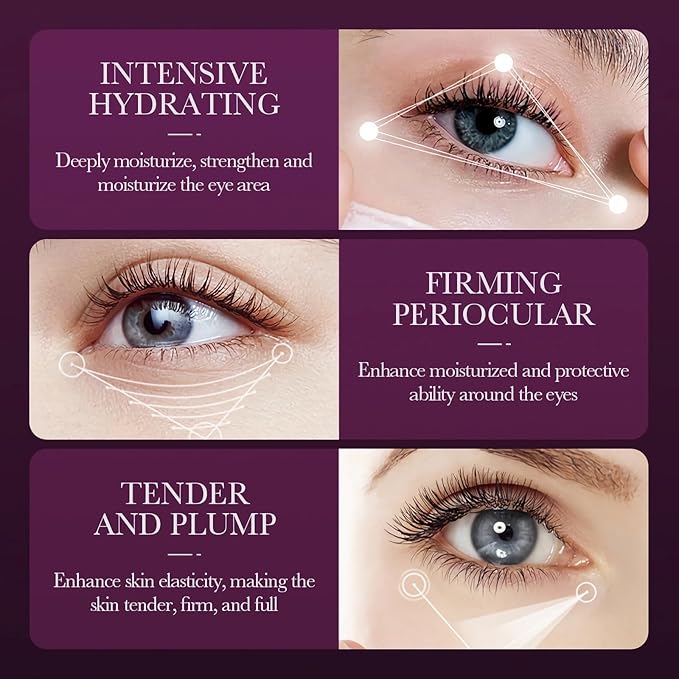 Snail Recombinant Collagen Eye Cream,Snail Repair Eye Cream with Snail Mucin Extract and Collagen,Anti-Aging Moisturizerfor Blemish Care - Effective Eye Repair and Anti-Wrinkle Formula (1PCS)