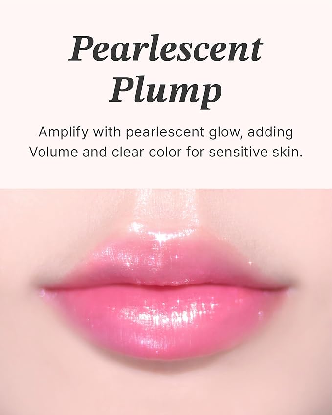 Glint Glow Lip Balm (Snowy Tulip, 0.1oz) - Moisturizing Stain Lipstick with Shine for Natural Lips, Tinted Treatment. Luxurious Korean Skin Care Makeup. Chapped, Dry, Cracked