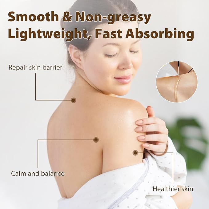 Etheric Calm Body Massage Oil 260 ml (8.8 fl.oz), Blends of Natural Plant Oils and Essential Oils for Massage and Skin Care, Body Oils for Women and Men