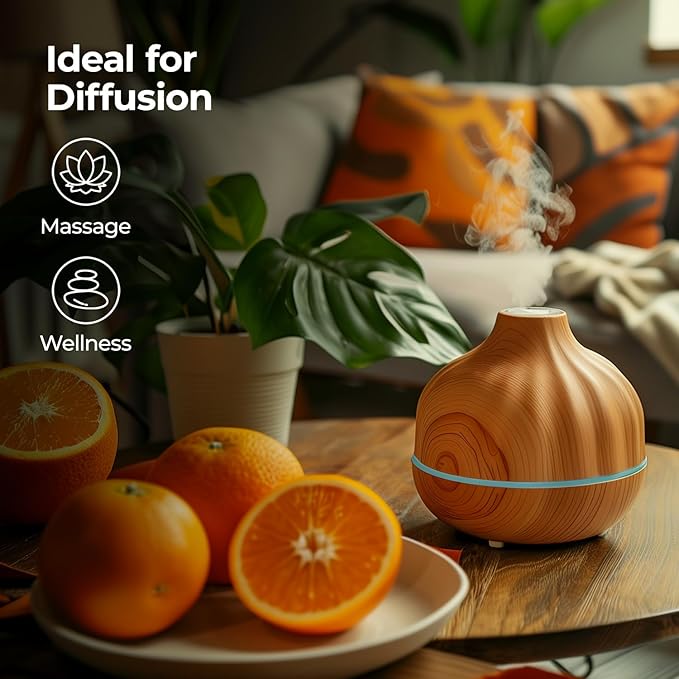 Healing Solutions Orange Essential Oil Bulk, 16oz - 100% Pure Large Bottle of Sweet Orange Essential Oil for Cleaning & More - Orange Essential Oil for Skin - Citrus Essential Oil Bulk