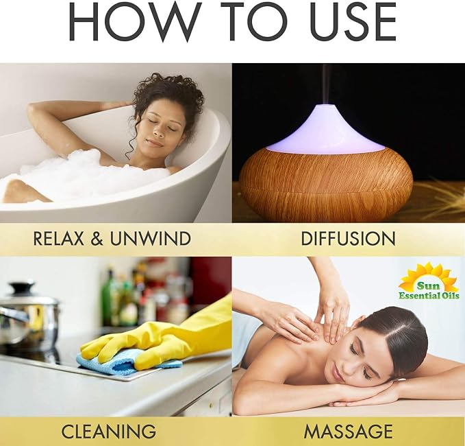 Sun Essential Oils Roman Chamomile Essential Oil 2 oz for Aromatherapy