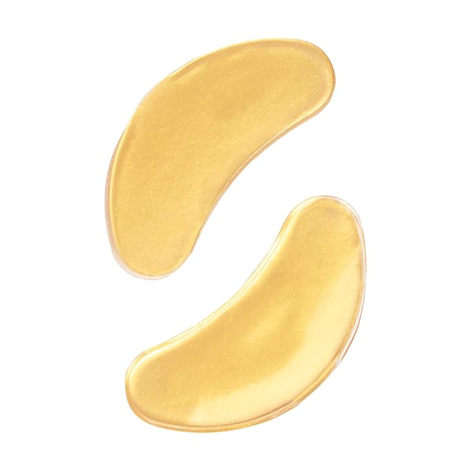 MCoBeauty Age Resist Active Gold Hydrogel Night Repair Eye Patches, Brightening & De-Puffing, with Collagen and Hyaluronic Acid, Vegan, Cruelty Free Cosmetics