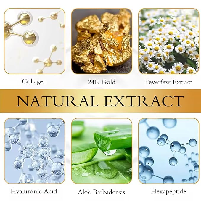 30 Pairs 24K Gold Eye Mask, Reduce Dark Circles, Puffy Eyes, Undereye Bags, Gel Collagen Eye Patches for Reduce Fine Line, Moisturizing Under Eye Gel Pads for Women Men