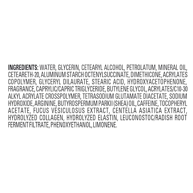 Jergens Skin Firming Body Lotion for Dry to Extra Dry Skin, Skin Tightening Cream with Collagen and Elastin, Dermatologist Tested, Hydralucence Blend Formula, 16.8 Oz