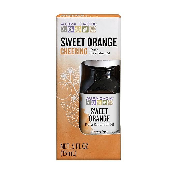 Aura Cacia Essential Oil, Sweet Orange, 0.5 Ounce