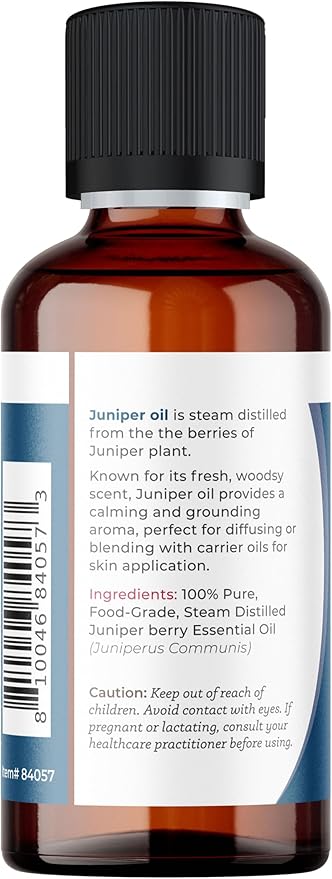 Viva Doria Juniper Essential Oil, 100% Pure, Natural Essential Oil, Undiluted, for Aromatherapy | Food Grade, 30 mL (1 Fluid Ounce)