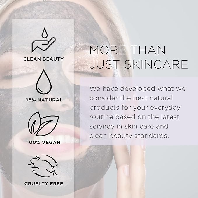 Azure Cosmetics Charcoal & Pearl Luxury Anti Aging Peel Off Face Mask- Moisturizing & Purifying - Removes Blackheads, Dirt & Oils - With Hyaluronic Acid & Collagen - Skin Care - 150mL