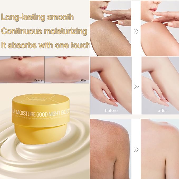 Moisture Good Night Body Cream, Daily Moisturizing Face & Body Lotion for Dry Skin, Rough Skin | | Gardenia & Niacinamide Moisturizer | Gentle Day and Night Body Cream For Women