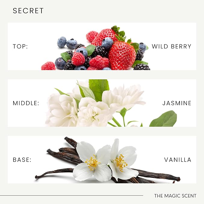 Secret Oils for Diffuser - HVAC, Cold-Air, & Ultrasonic Diffuser Oil - Essential Oils for Diffusers Aromatherapy - Rose and Jasmine Oil - 8.5 fl oz, 250 mL