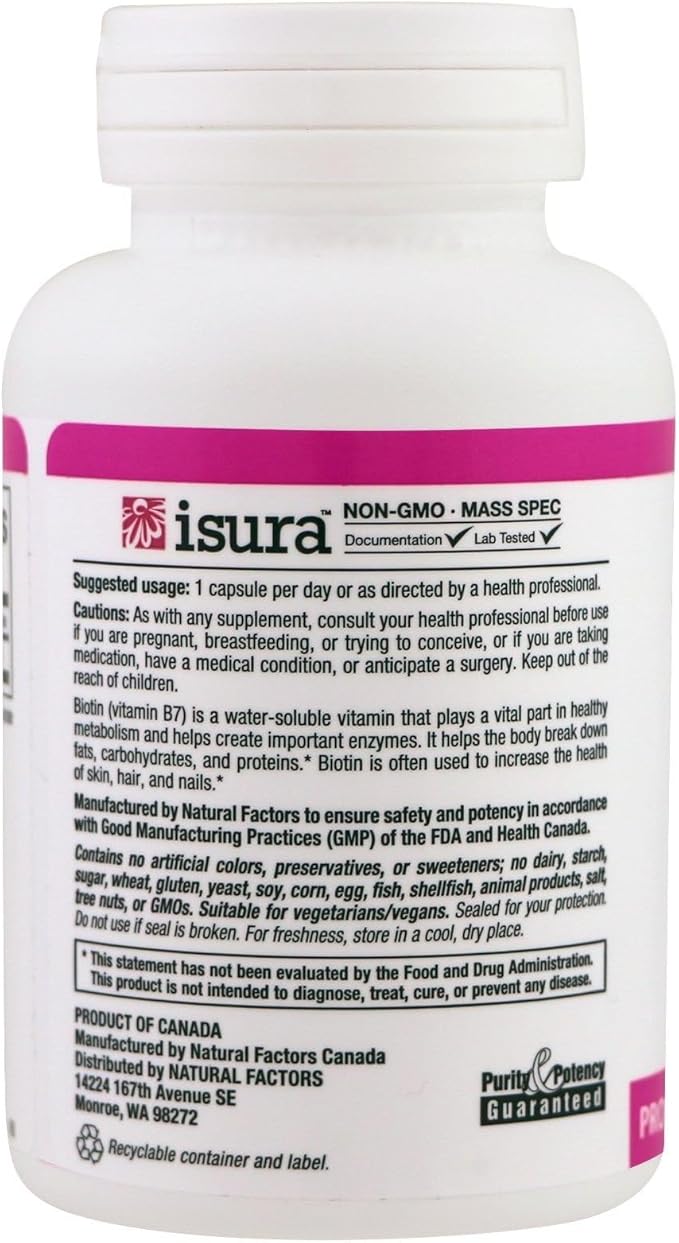 Natural Factors Biotin 10000Mcg, 60 CT