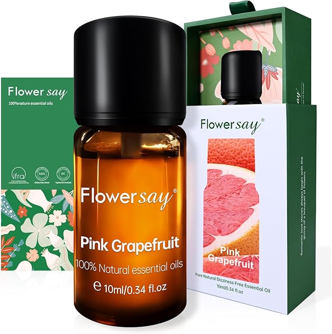 Pink Grapefruit Essential Oil 0.34Oz - 100% Pure Natural MAX Undiluted Premium Therapeutic Grade Essential Oils for Diffuser/Skin Care/Massage/Hair/Toenails