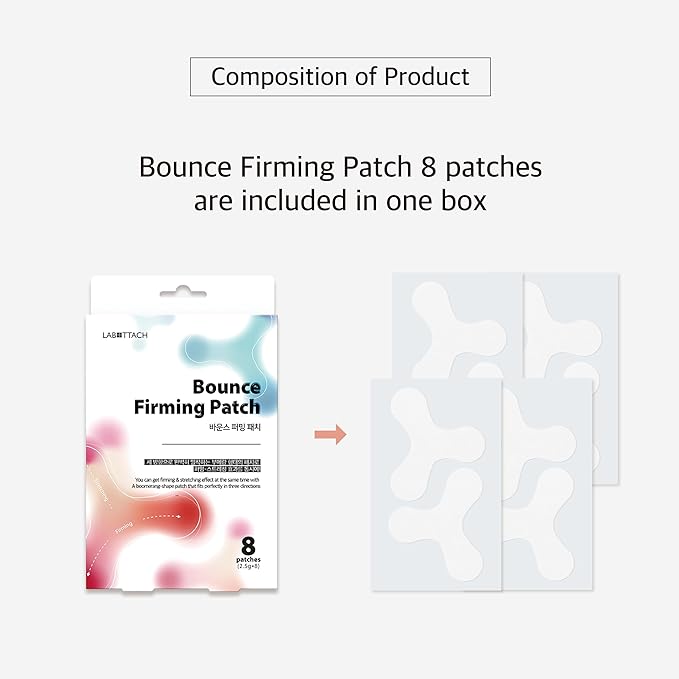 Forehead Wrinkle Patches – 8pcs | Labottach Korean Skincare Hydrogel Firming Patch for Between Eyes, Smile Lines & Fine Lines with Adenosine, Tartaric Acid | Stretch & Lift | Home Skin Care