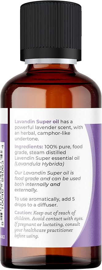 Viva Doria Lavandin Essential Oil, 100% Pure, Natural Essential Oil, Undiluted, for Aromatherapy | Food Grade, 30 mL (1 Fluid Ounce)
