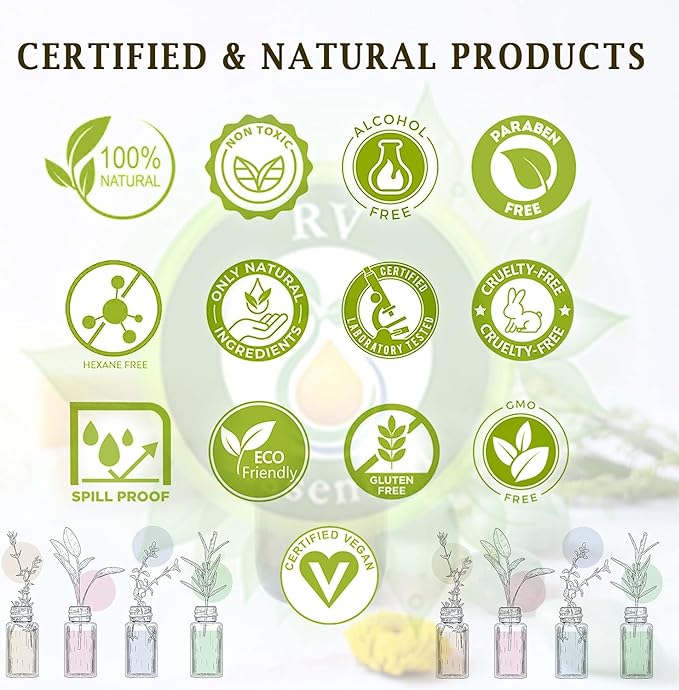 R V Essential Pure Rosehip Seed Carrier Oil 10ml (0.338oz)- Rosa Rubiginosa (100% Pure and Natural Cold Pressed)