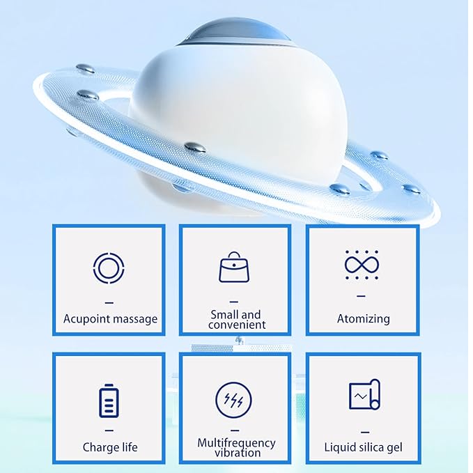 Nano Eye Mist Sprayer Vibrating Eye Massager Dry Eyes and Stye Steam Eye Skin SPA Compress Moist Heat Nebulizer Portable Electric Mini Eye Drops Tool