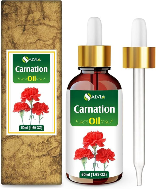 Carnation (Dianthus caryophyllus) Therapeutic Essential Oil with Dropper- 50ML/ 1.6 fl oz