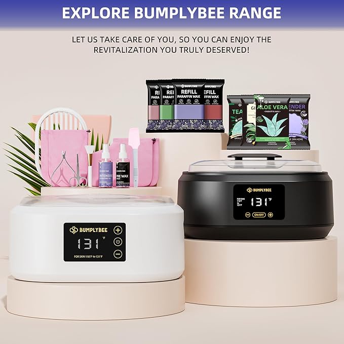 Paraffin Wax Machine for Hand and Feet - 3500ml Hand Wax Paraffin Machine with 8 Pcs Lavender Paraffin Bath, Moisturizing and Exfoliating