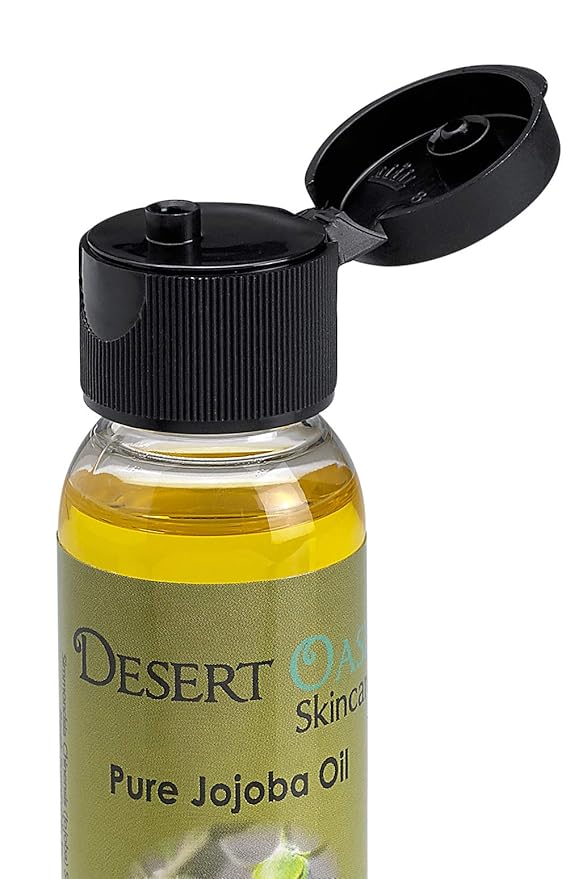 100% Pure Organic Jojoba Oil. Travel Size 1 oz plus 2 Pack Organic Lavender Lip Balms with over 70% Jojoba Oil. 100% Natural. By Desert Oasis Skincare (1 fl oz/29 ml)