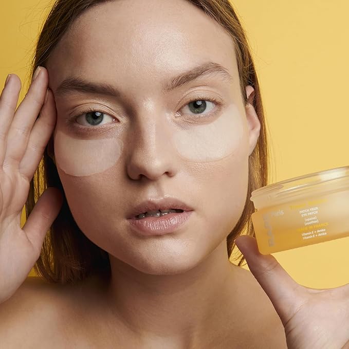 Trésor Solaire - Soothing Under Eye Patches - Soothing & Strengthening - With Vitamin E & Arnica - Brightening, Firming & Revitalizing - Multi-Active Serum Formula - 30 Pairs