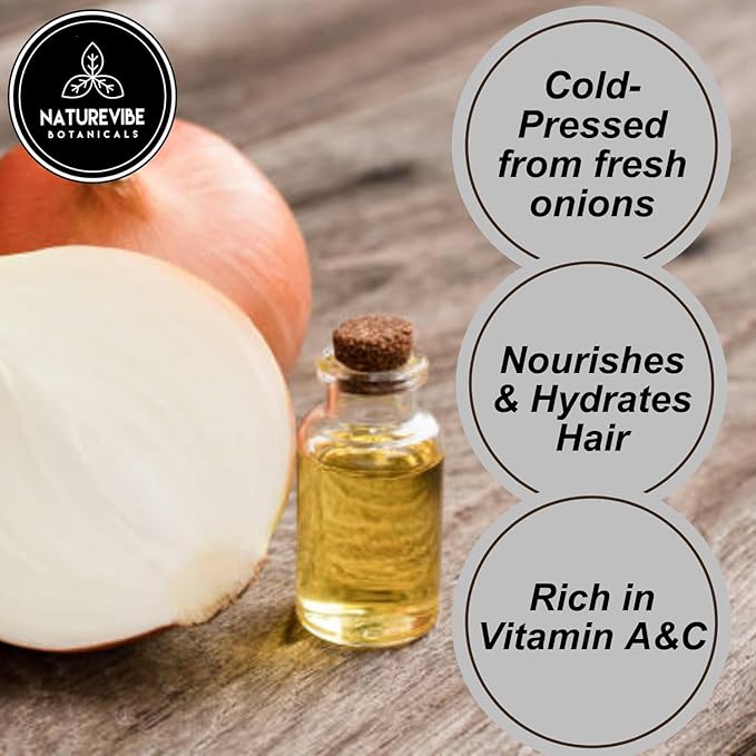Naturevibe Botanicals Onion Oil 32 Ounces | 100% Pure and Natural | Great for Skin Care and Hair Care
