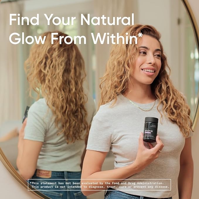 Sports Research Extra Strength Vegan Biotin (Vitamin B) Supplement with Organic Coconut Oil - Supports Keratin for Healthier Hair & Skin - Great for Women & Men - 2,500mcg, 120 Veggie Softgel Capsules