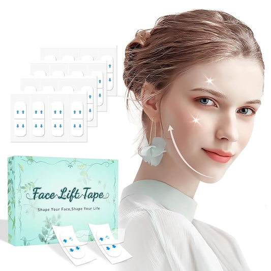Face Lift Tape, Face Tape Lifting Invisible, Facelift Tape for Face Invisible, Neck Tape Skin Tape Facial Tape for Lifting Loose Sagging Skin, Jowls, Eyes, Double Chin (1 Count (Pack of 172))