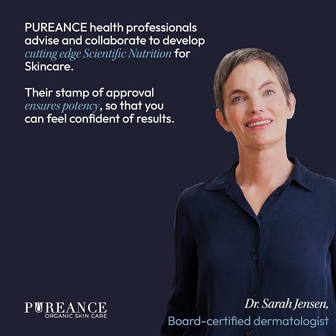 PUREANCE Organic Eye Cream for Dark Circles and Puffiness for Menopausal Skin I Anti Aging Eye Cream for Women with Kakadu Plum I Reduces Dark Circles and Under Eye Bags 0.5 Fl Oz