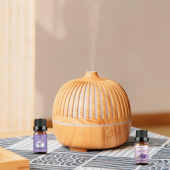 Violet Oil Lavender Essential Oil Gift Set, 100% Pure Organic Aromatherapy Oils Gift Set for Diffuser, Massage, Soap, Candle Making - 2 x 10ml