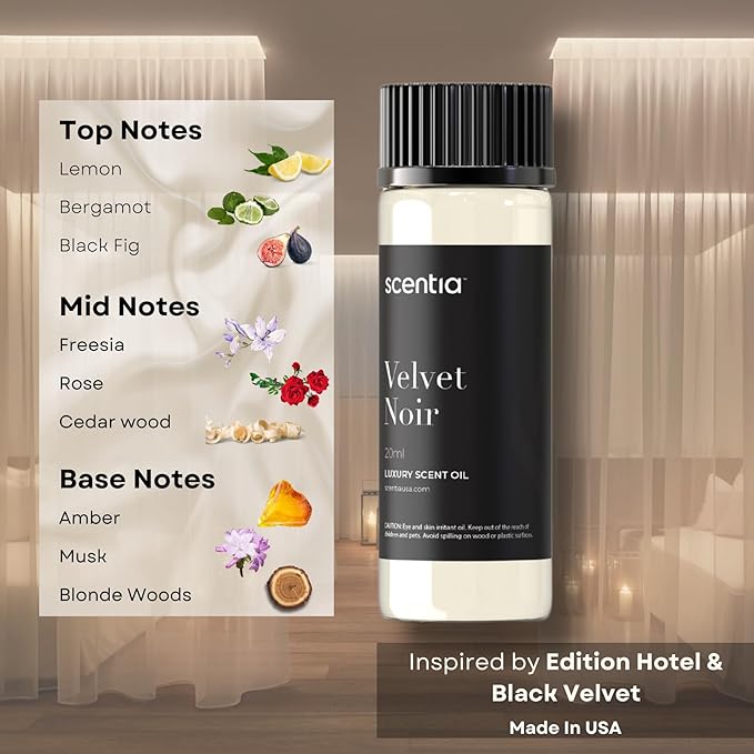 Hotel Diffuser Oil | Aromatherapy Fragrances Inspired by 5-Star Hotels | Luxurious Scents Gift Set - 3 x 20ml Bottles Set - The Edition Hotel, Ritz Carlton, Westin