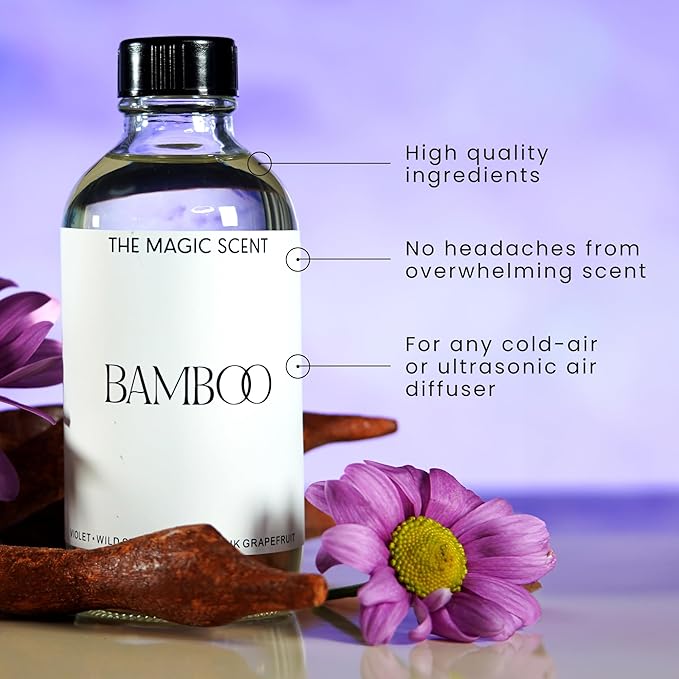 Bamboo Oils for Diffuser - HVAC, Cold-Air, & Ultrasonic Diffuser Oil Inspired by The Four Seasons, Bora Bora - Essential Oils for Diffusers Aromatherapy - 8.5 fl oz, 250 mL