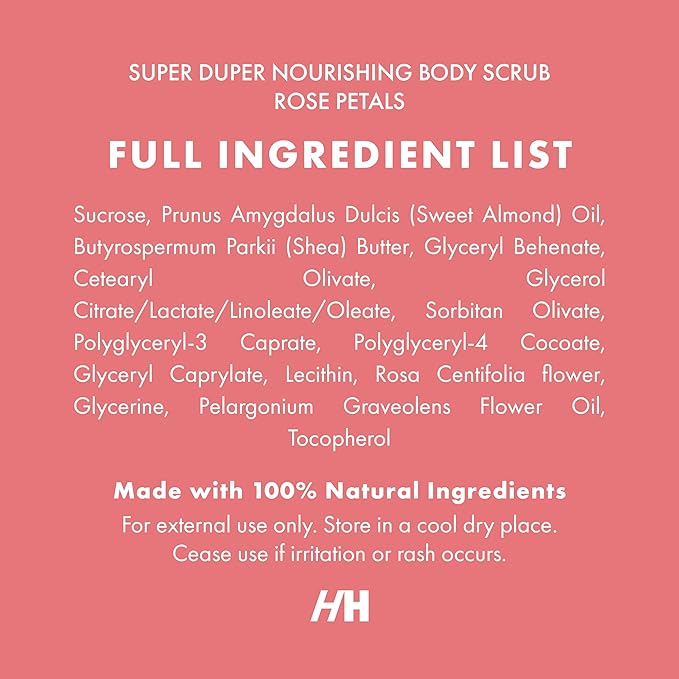 Rose Petal Scrub Foot & Body Exfoliator and Volumizing Hair Powder Dry Shampoo Bundle - 100% Natural Vegan Skin Care by Handmade Heroes