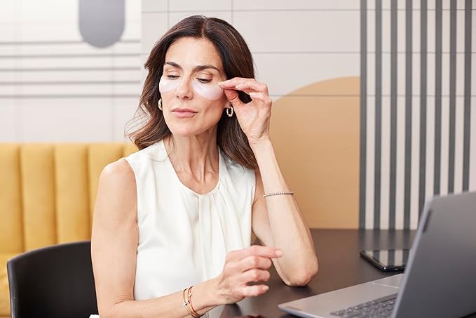 BioRepublic Lost Baggage Under Eye Emergency Repair Mask | Reduces Appearance of Lines, Bags, and Dark Circles Under Eyes | Organic Biocellulose Masks for Moisturization | Box of 3