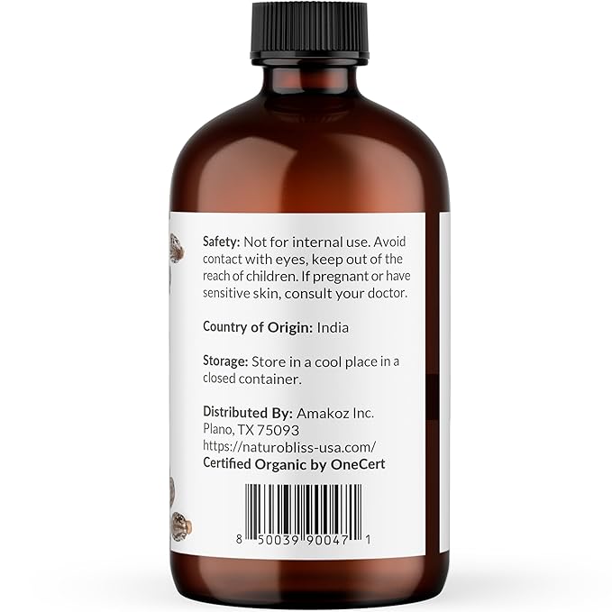 NaturoBliss Castor Oil Organic (4oz), 100% Pure, Cold Pressed, Hexane Free. Volumizing Serum for Hair, Eyelashes, Eyebrows. Hair Treatment Starter Kit & Skin Moisturizer