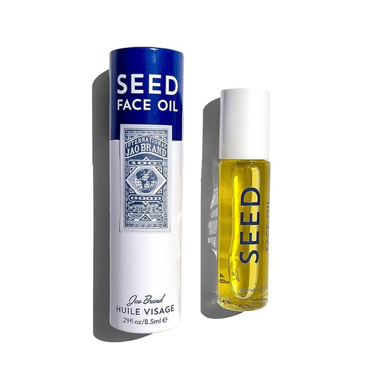 Jao Brand Seed Face Oil | Hydrating Serum For Plump, Smooth Skin | Lightweight Moisturizer | Facial Oil For All Skin Types | Restores Elasticity | No Parabens, No Fillers | 0.29 fl. oz.