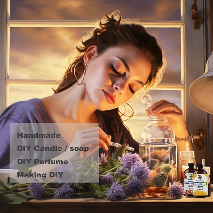 Melissa Essential Oil (4 oz/120 ml) - Melissa Oils Used in diffusers, humidifiers, Home Baths, Cleaning Products, Yoga, DIY Soaps and DIY Scented Candles