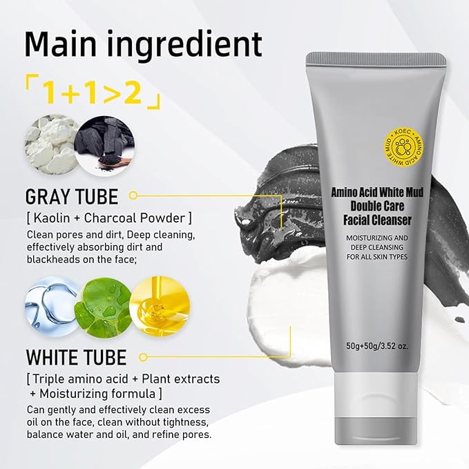 Crema De Baba De Caracol Original, 92% Snail Mucin Moisturizer Korean Skin Care Set, Snail Mucin Serum, Vitamin C Facial Serum, Double Care Facial Cleanser, Crema Baba De Caracol Original