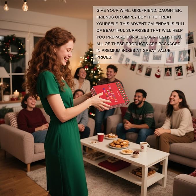 9day Birthday Blind Box - Luxury Skincare & Accessories Set Advent Calendar for Women, Beauty & Spa Advent Set for Teens Calendar-12pc Bath & Body Care, Self Care Gifts for Women,Thinking of You gift