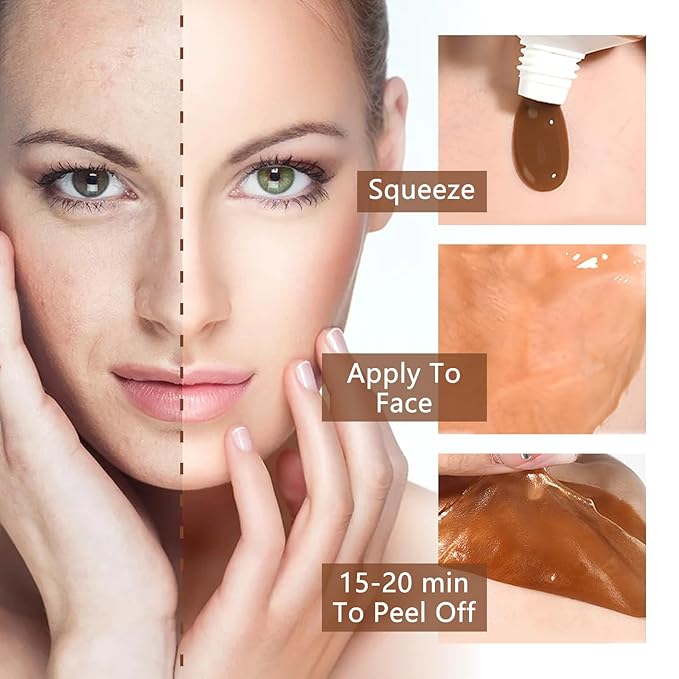 Spot-Removing Face Mask, Honey Peel Off Face Mask, Parowu Herbal Spots Peel-Off Facial Mask, Natural Herbal Ingredients for All Skin Types （1PCS）