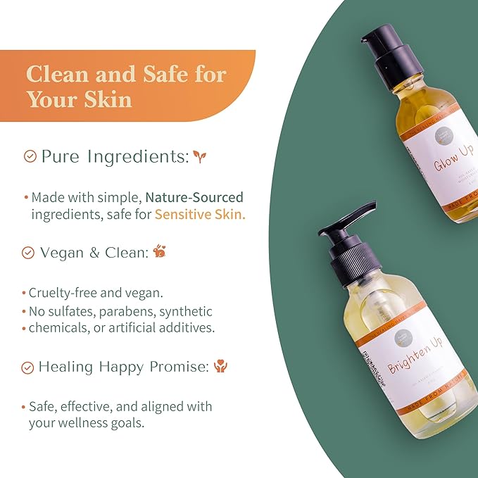 Healing Happy Method - Teen Skin Care Set with Cleanser, Toner, and Moisturizer | Hydrates, Controls Oil, Fights Breakouts, with Natural Ingredients | Skincare Gift Set for Teens, Daily Skincare Kit