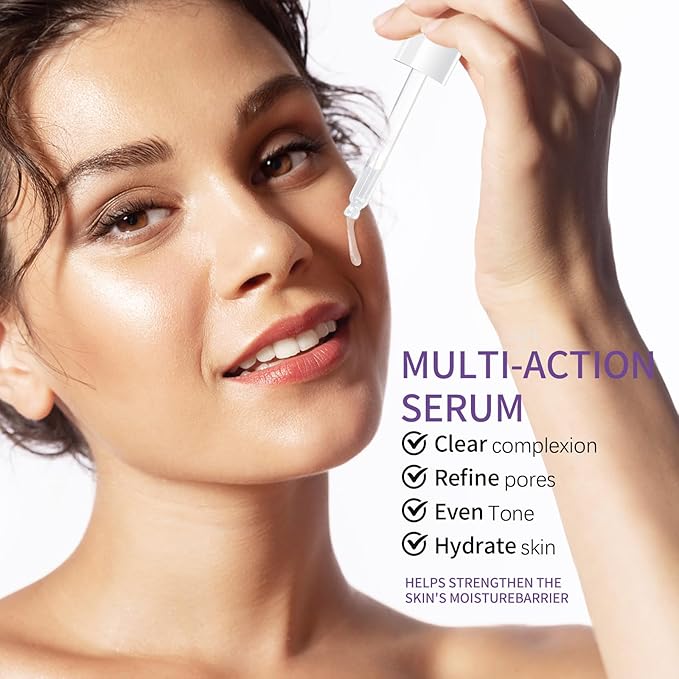 3 Pack Niacinamide Serum with Ceramide for Face Moisturizing Inhibits Melanin & Restore Skin Natural, Anti-Aging and Shrinks Pores (1Fl.Oz / 30ml)