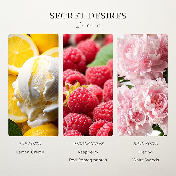 Hotel Collection Secret Desires Diffuser Oil | Aromatherapy Fragrance Inspired by 5-Star Hotels | Notes of Lemon Crème, Raspberry, Pomegranate & Peony (50 mL)