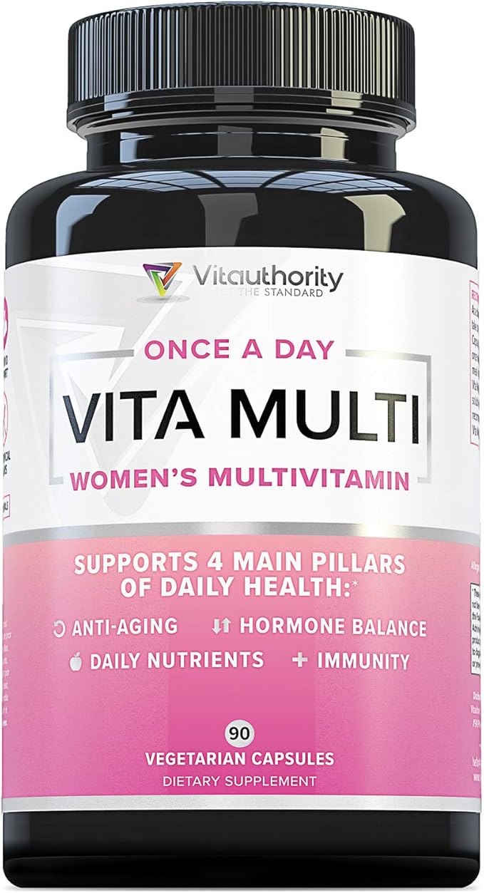 Multivitamin for Women Women’s Daily Multi-Vitamin Supplement with DIM, Iodine, Ashwagandha Supports Youthful Complexion, Healthy Cortisol and Estrogen Balance 30 Day Supply