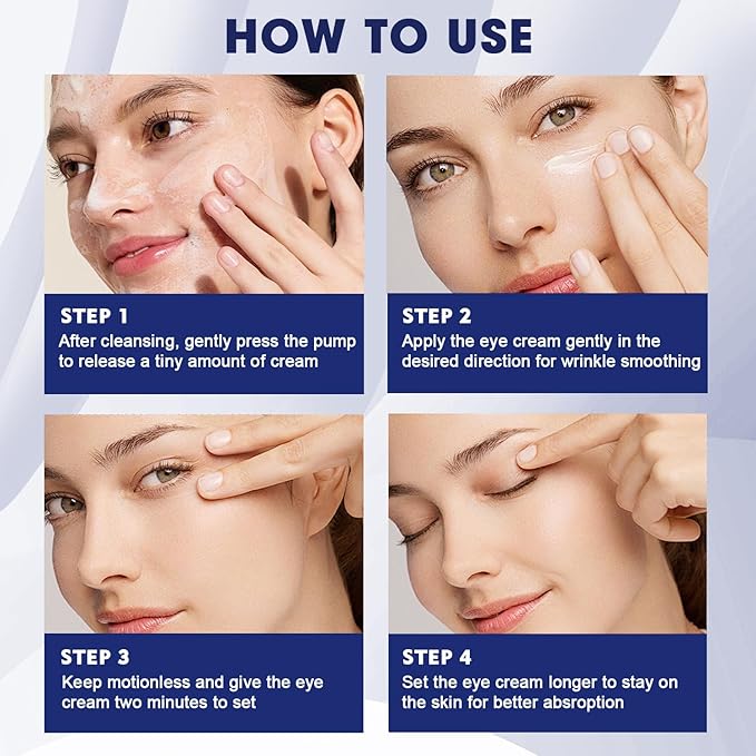 Sea Gril Anti Wrinkle Serum, Peg-8 Complex Anti Wrinkles Essence, Glozie Eye Serum, Anti Aging Firm Eye Cream, Glozie Instant Eye Lift Cream,Temporary Eye Tightener(2PCS)