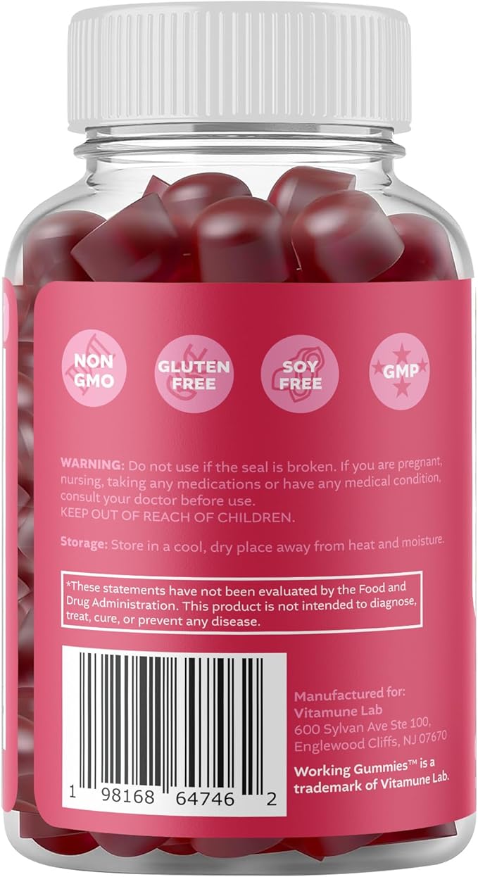 HSN Gummies - Hair Skin and Nails Gummies - Sugar Free Biotin Gummies 5000mcg with Full Vitamin Complex for Hair Growth, Healthy Skin, Nail Strength - 60 Ct Strawberry & Cherry Flavor