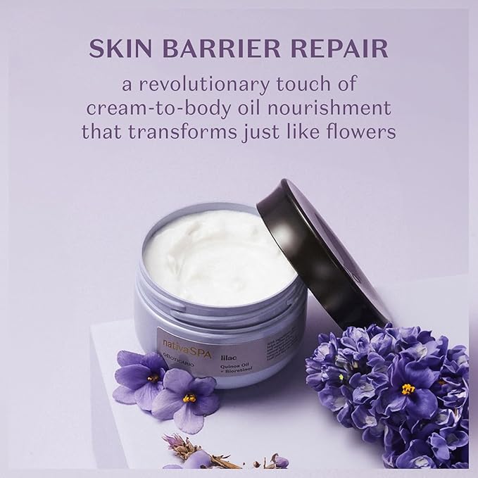 Nativa SPA Body Smoothing Lilac Bundle: Body Lotion, Whipped Body Oil & Hand Cream, with Nourishing Quinoa Oil + Bioretinol (x3)