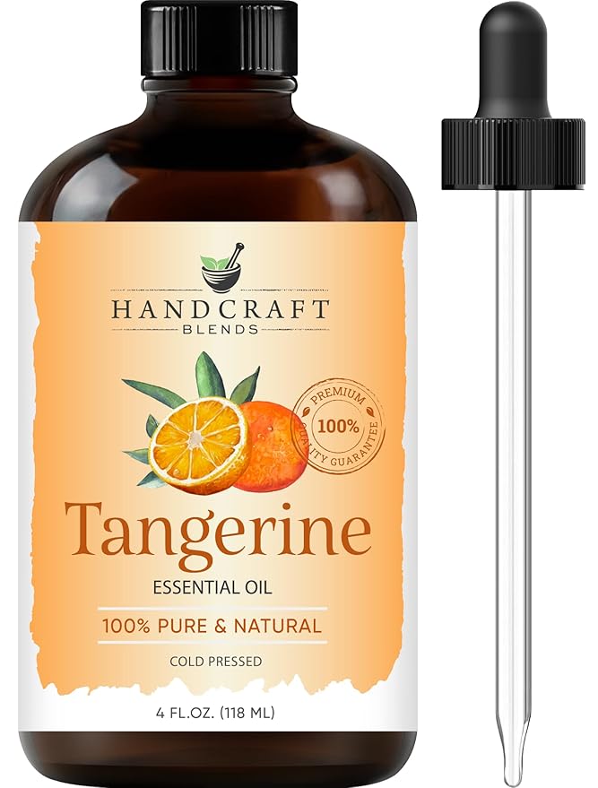 Handcraft Blends Tangerine Essential Oil - Huge 4 Fl Oz - 100% Pure and Natural - Premium Grade Essential Oil for Diffuser and Aromatherapy