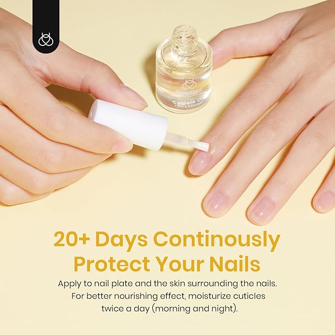 Beetles 7.5ml Cuticle Oil Nail Oil Cuticle Care for Nail, Damaged Cuticles, Stronger Nails Spa and Hand Manicure Essentials for Repaired Thin Nails DIY Home for Women
