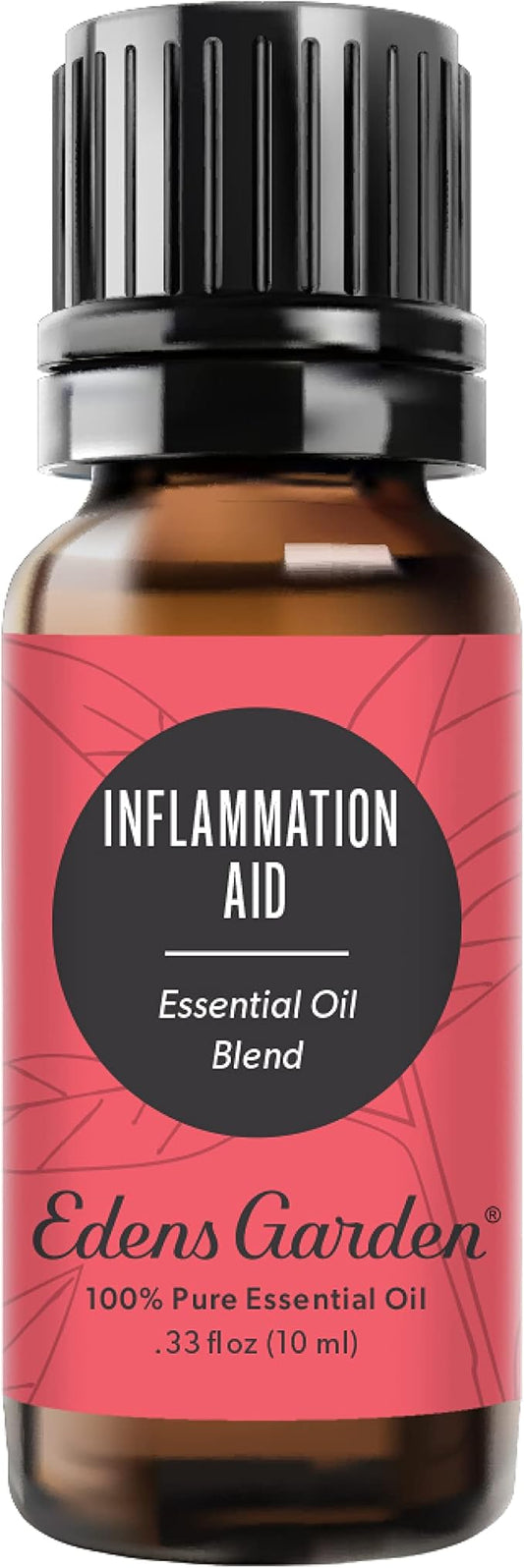 Edens Garden Inflammation Aid Essential Oil Blend- 100% Pure Premium Grade, Undiluted, Natural, Therapeutic, Aromatherapy, The Best for Skin, Face, Humidifiers 10 ml (.33 fl oz)