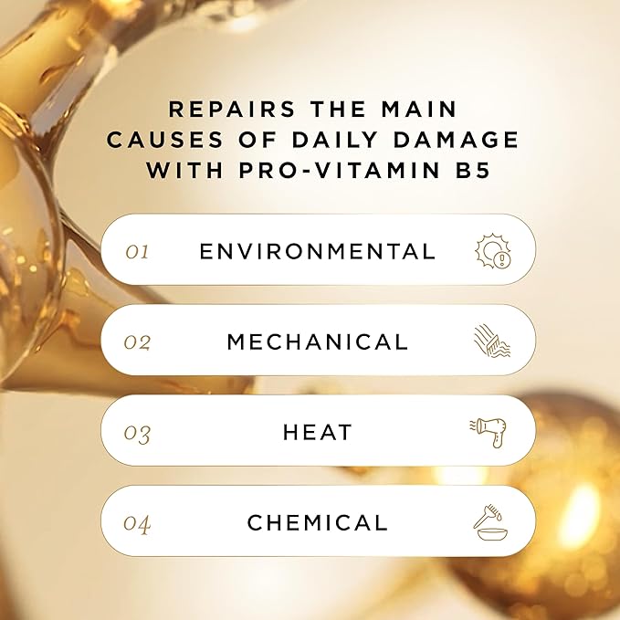 Pantene Pro-V Daily Repair Mist, Weightless Leave-On Treatment Strengthens & Rebuilds Damaged Hair, Reduces Breakage with Pro-Vitamin B5, 2.5 Fl Oz